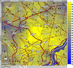 Contour Plot 10 Mile Radius